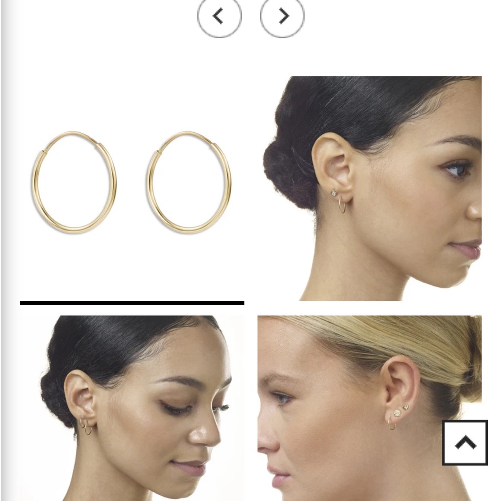Helen Ficalora Dainty Hoop Earrings 16mm
